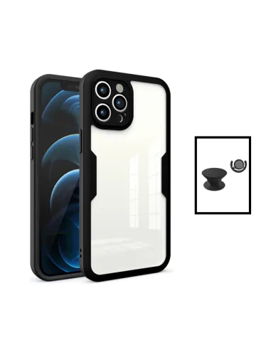 Kit Capa Anti-Crash 360 Protection + 1 GripHolder + 1 Suporte para Apple iPhone 14 - Preto