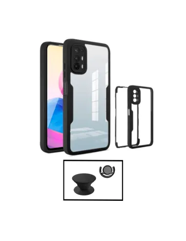 Kit Capa Anti-Crash 360 Protection + 1 GripHolder + 1 Suporte para Oppo A94 5G - Preto