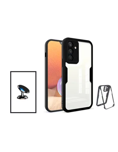 Kit Capa Anti-Crash 360 Protection + Suporte Magnético para Samsung Galaxy A13 5G - Preto