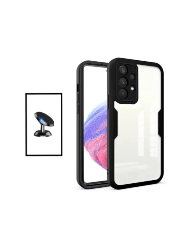 Kit Capa Anti-Crash 360 Protection + Suporte Magnético para Samsung Galaxy A32 4G - Preto