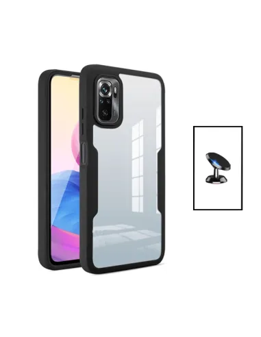 Kit Capa Anti-Crash 360 Protection + Suporte Magnético para Xiaomi Poco M5S - Preto