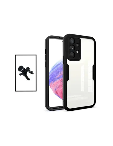 Kit Capa Anti-Crash 360 Protection + Suporte Magnético Reforçado para Samsung Galaxy A32 4G - Preto