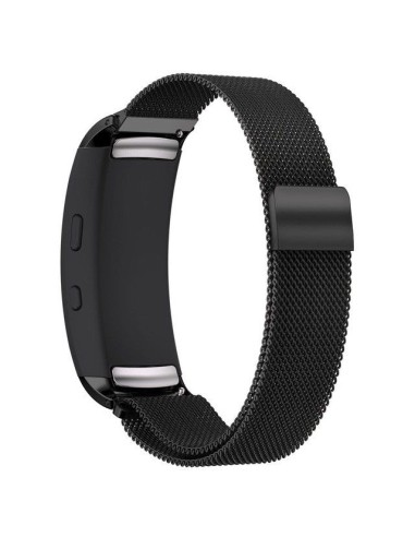 Bracelete Milanese Loop Fecho Magnético para Samsung Galaxy Fit (R370) - Preto