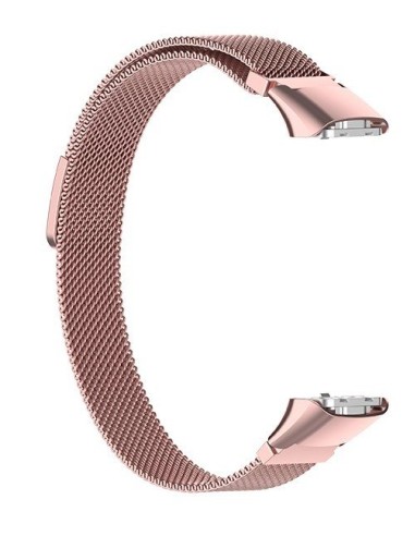 Bracelete Milanese Loop Fecho Magnético para Samsung Galaxy Fit (R370) - Rosa