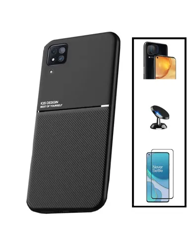 Kit Capa Magnetic Lux + Vidro Full Cover + Película de Câmara + Suporte Magnético para Huawei P40 Lite