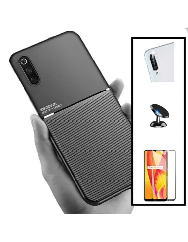 Kit Capa Magnetic Lux + Vidro Full Cover + Película de Câmara + Suporte Magnético para Samsung Galaxy A30s