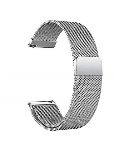 Bracelete Milanese Loop Fecho Magnético para Samsung Galaxy Watch Active2 4G - 44mm - Cinza