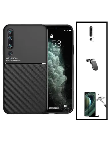 Kit Capa Magnetic Lux + Vidro Full Cover + Película de Câmara + Suporte Magnético L para Xiaomi Mi 10 5G