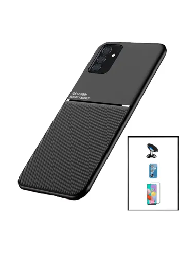 Kit Capa Magnetic Lux + Vidro + Película de Câmara + Suporte Magnético para Samsung Galaxy M52 5G