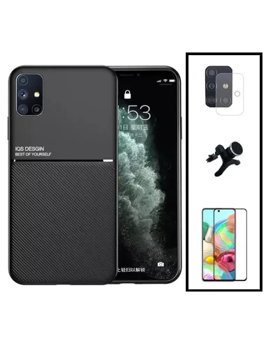 Kit Capa Magnetic Lux + Vidro + Película de Câmara + Suporte Magnético Reforçado para Samsung Galaxy A21s