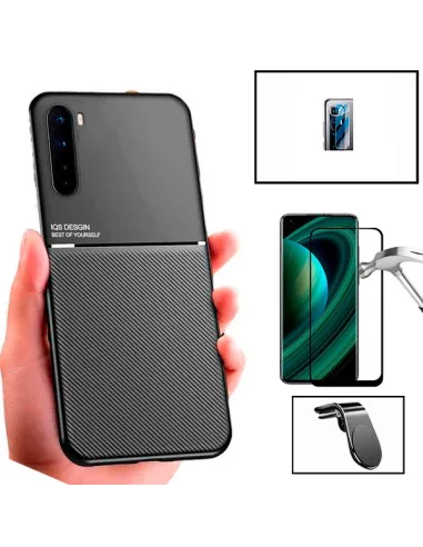 Kit Capa Magnetic Lux + Vidro + Película de Câmara + Suporte Magnético L para Xiaomi Mi 10 Ultra