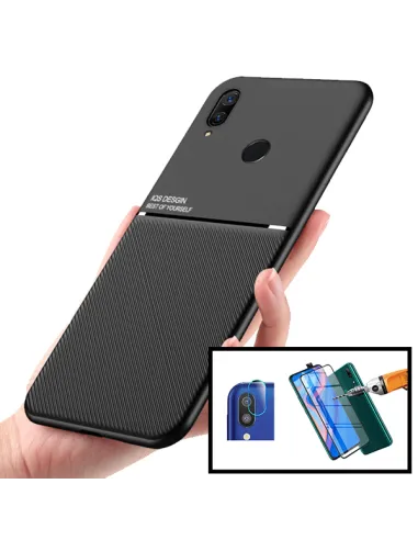 Kit Capa Magnetic Lux + Vidro + Película de Câmara para Huawei P Smart Z