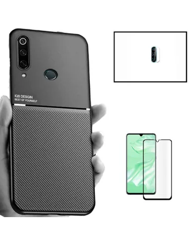 Kit Capa Magnetic Lux + Vidro + Película de Câmara para Huawei P30 Lite