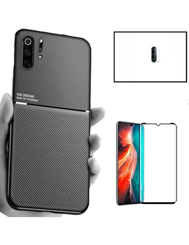 Kit Capa Magnetic Lux + Vidro + Película de Câmara para Huawei P30 Pro