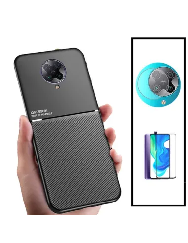 Kit Capa Magnetic Lux + Vidro + Película de Câmara para Xiaomi Poco F2 Pro