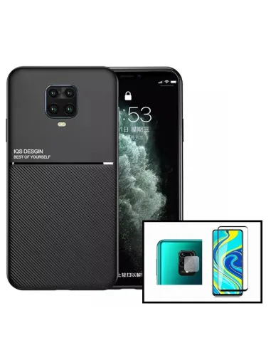 Kit Capa Magnetic Lux + Vidro + Película de Câmara para Xiaomi Redmi Note 10 Lite