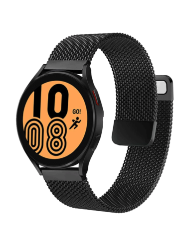 Bracelete Milanese Loop Fecho Magnético para Samsung Galaxy Watch4 - 40mm - Preto