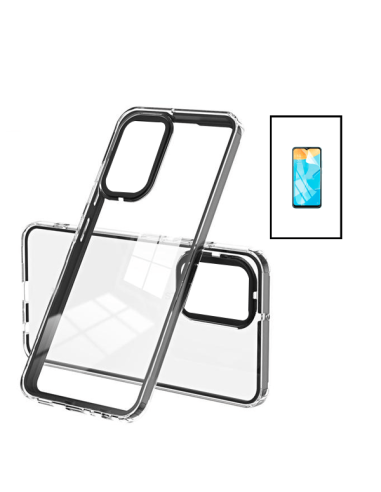 Kit Capa Doble Airbag Anti-Drop + Película de Hydrogel para Samsung Galaxy A13 - Transparente