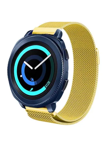 Bracelete Milanese Loop Fecho Magnético para Samsung Galaxy Watch4 - 40mm - Ouro