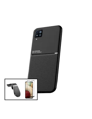 Kit Capa Magnetic Lux + Vidro Full Cover + Suporte Magnético L para Samsung Galaxy A22 5G