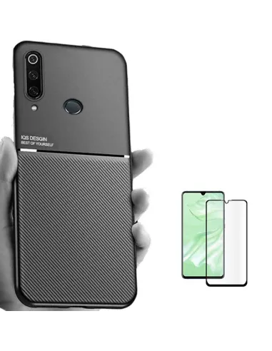 Kit Capa Magnetic Lux + Vidro Full Cover para Huawei P30 Lite