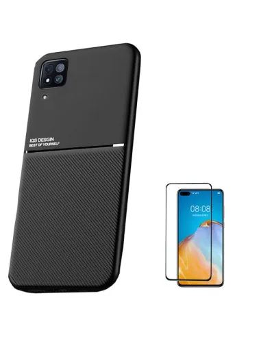 Kit Capa Magnetic Lux + Vidro Full Cover para Huawei P40 Lite