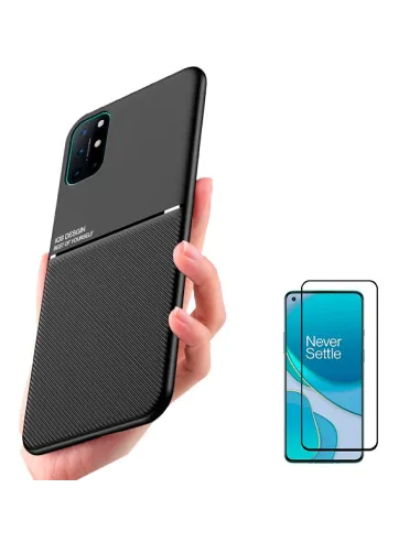 Kit Capa Magnetic Lux + Vidro Full Cover para OnePlus 8T