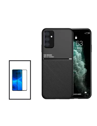 Kit Capa Magnetic Lux + Vidro Full Cover para Samsung Galaxy A04s - Preto