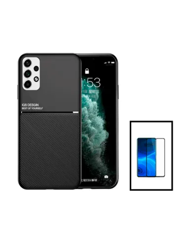 Kit Capa Magnetic Lux + Vidro Full Cover para Samsung Galaxy A13 - Preto