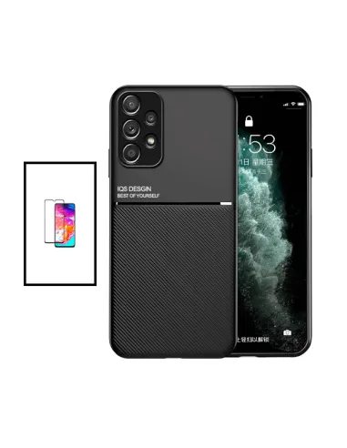 Kit Capa Magnetic Lux + Vidro Full Cover para Samsung Galaxy A33 5G - Preto