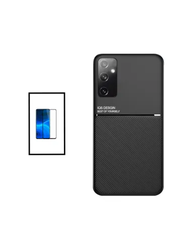 Kit Capa Magnetic Lux + Vidro Full Cover para Samsung Galaxy M23 - Preto