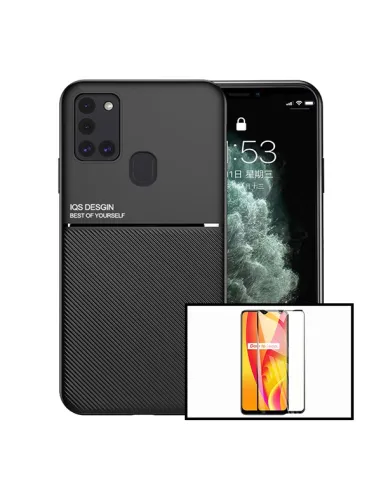 Kit Capa Magnetic Lux + Vidro Full Cover para Samsung Galaxy M30s