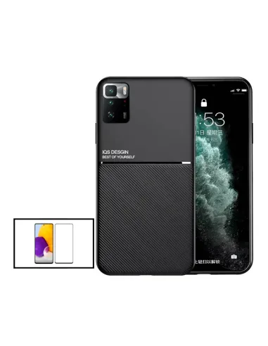 Kit Capa Magnetic Lux + Vidro Full Cover para Xiaomi Poco X3 GT