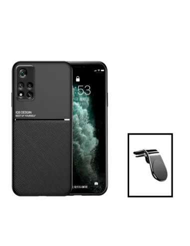 Kit Capa Magnetic Lux + Vidro Full Cover para Xiaomi Poco X4 Pro 5G - Preto