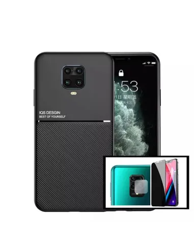 Kit Capa Magnetic Lux + Anti-Spy + Película de Câmara para Xiaomi Poco M2 Pro