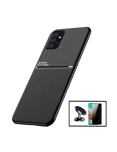 Kit Capa Magnetic Lux + Anti-Spy Vidro Full Cover + Suporte Magnético para Samsung Galaxy A52