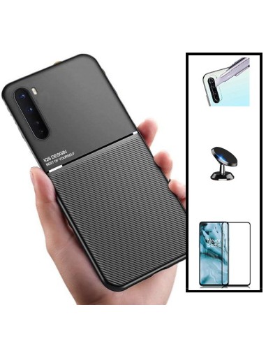 Kit Capa Magnetic Lux + 5D Full Cover + Suporte Magnético de Carro para Realme X3