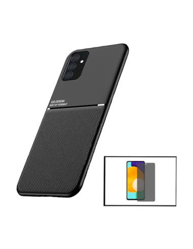 Kit Capa Magnetic Lux + Anti-Spy Vidro Full Cover para Samsung Galaxy M52 5G