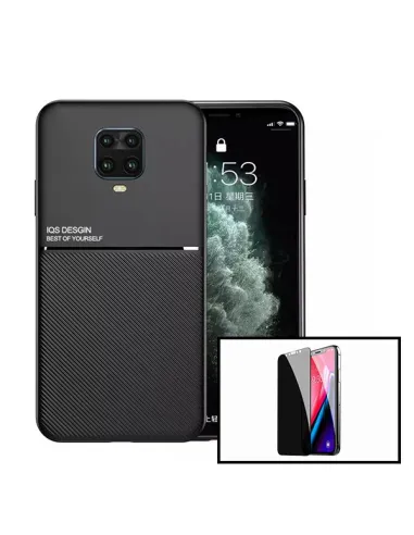 Kit Capa Magnetic Lux + Anti-Spy Vidro Full Cover para Xiaomi Poco M2 Pro