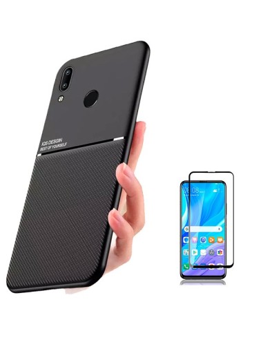 Kit Capa Magnetic Lux + 5D Full Cover para Huawei P Smart 2019