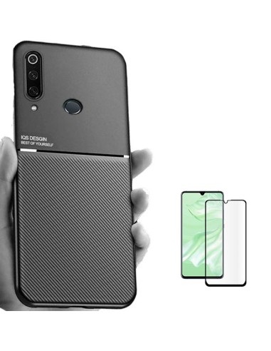 Kit Capa Magnetic Lux + 5D Full Cover para Huawei P30 Lite