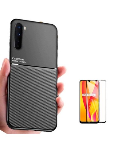 Kit Capa Magnetic Lux + 5D Full Cover para Oppo A91