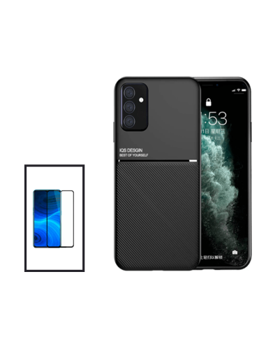 Kit Capa Magnetic Lux + 5D Full Cover para Samsung Galaxy A04s - Preto