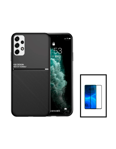 Kit Capa Magnetic Lux + 5D Full Cover para Samsung Galaxy A13 - Preto