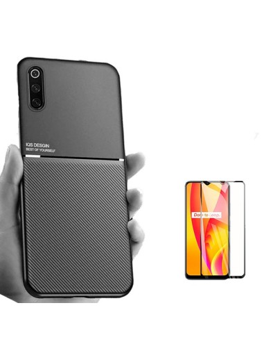Kit Capa Magnetic Lux + 5D Full Cover para Samsung Galaxy A30s