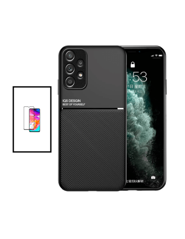 Kit Capa Magnetic Lux + 5D Full Cover para Samsung Galaxy A33 5G - Preto