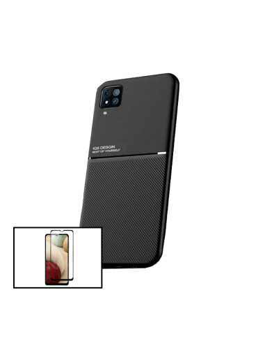 Kit Capa Magnetic Lux + 5D Full Cover para Samsung Galaxy M12