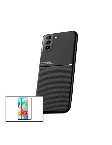 Kit Capa Magnetic Lux + 5D Full Cover para Samsung Galaxy S21