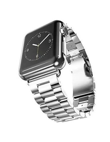 Bracelete Aço Stainless Lux + Ferramenta para Apple Watch Edition Series 7 - 45mm - Cinza