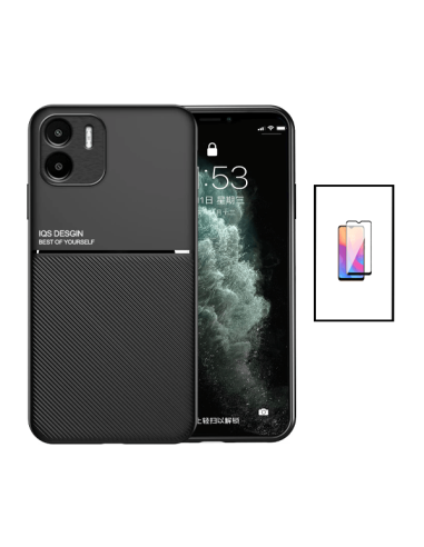 Kit Capa Magnetic Lux + 5D Full Cover para Xiaomi Redmi A1 - Preto